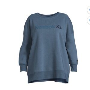 XXL Orion Blue Reebok Women's Purpose Crew Neck Sweatshirt